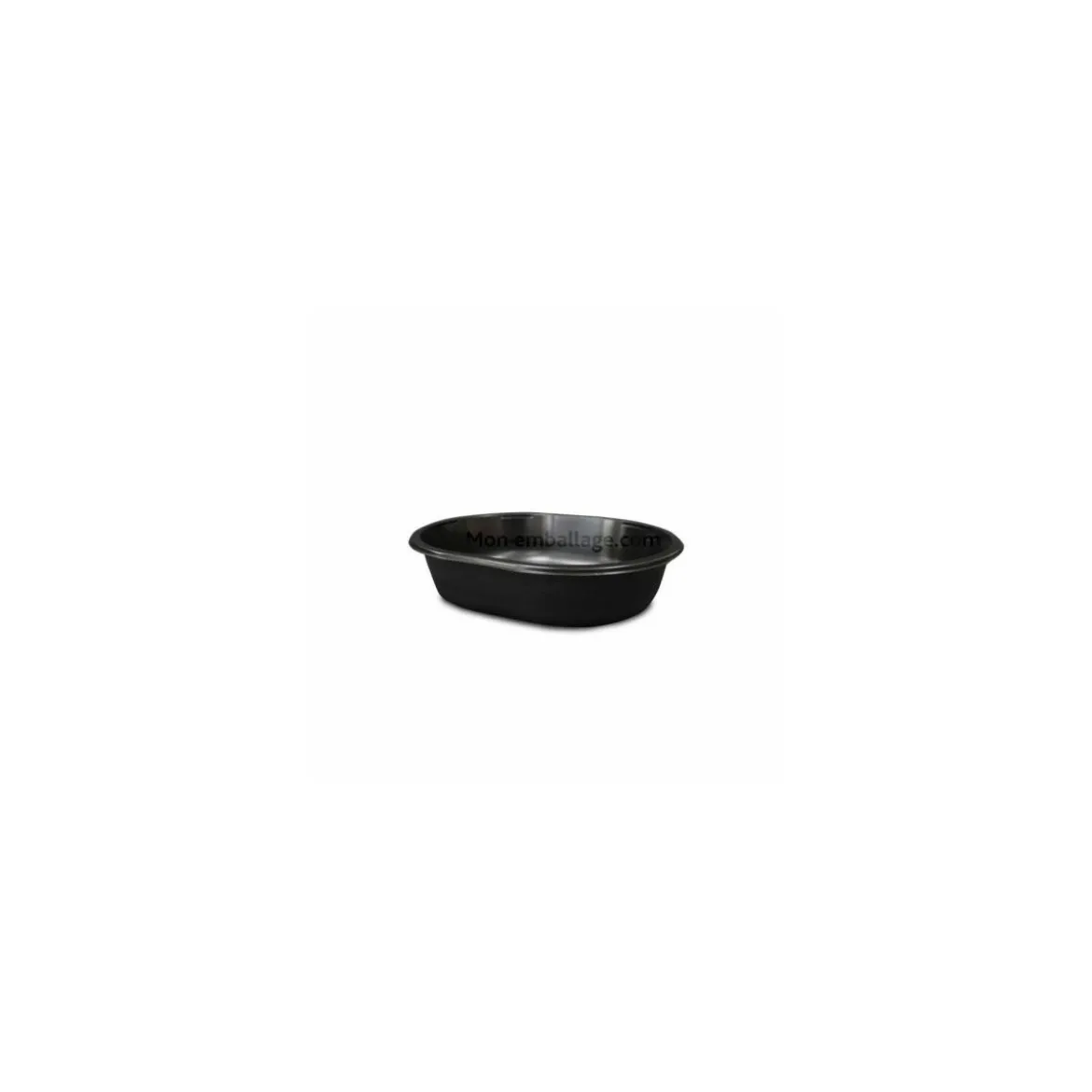 Barquette noire micro-ondable ovale 700 ml - par 280