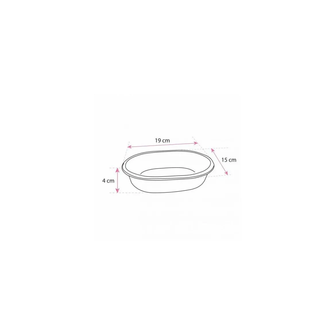 Barquette noire micro-ondable ovale 700 ml - par 280