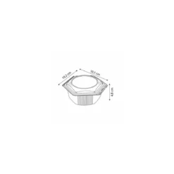 Barquette plastique Alphatop 125 ml micro-ondable avec couvercle - par 50