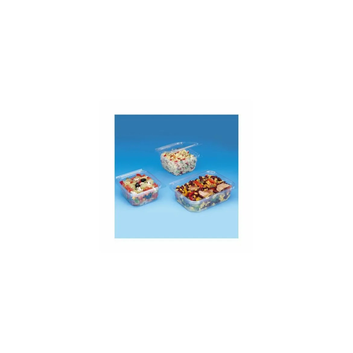 Barquette plastique avec couvercle Optipack 1000 ml - par 400