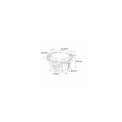 Barquette plastique avec couvercle Ondipack 500 ml - par 600