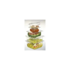 Barquette plastique avec couvercle Optipack 1500 ml - par 240
