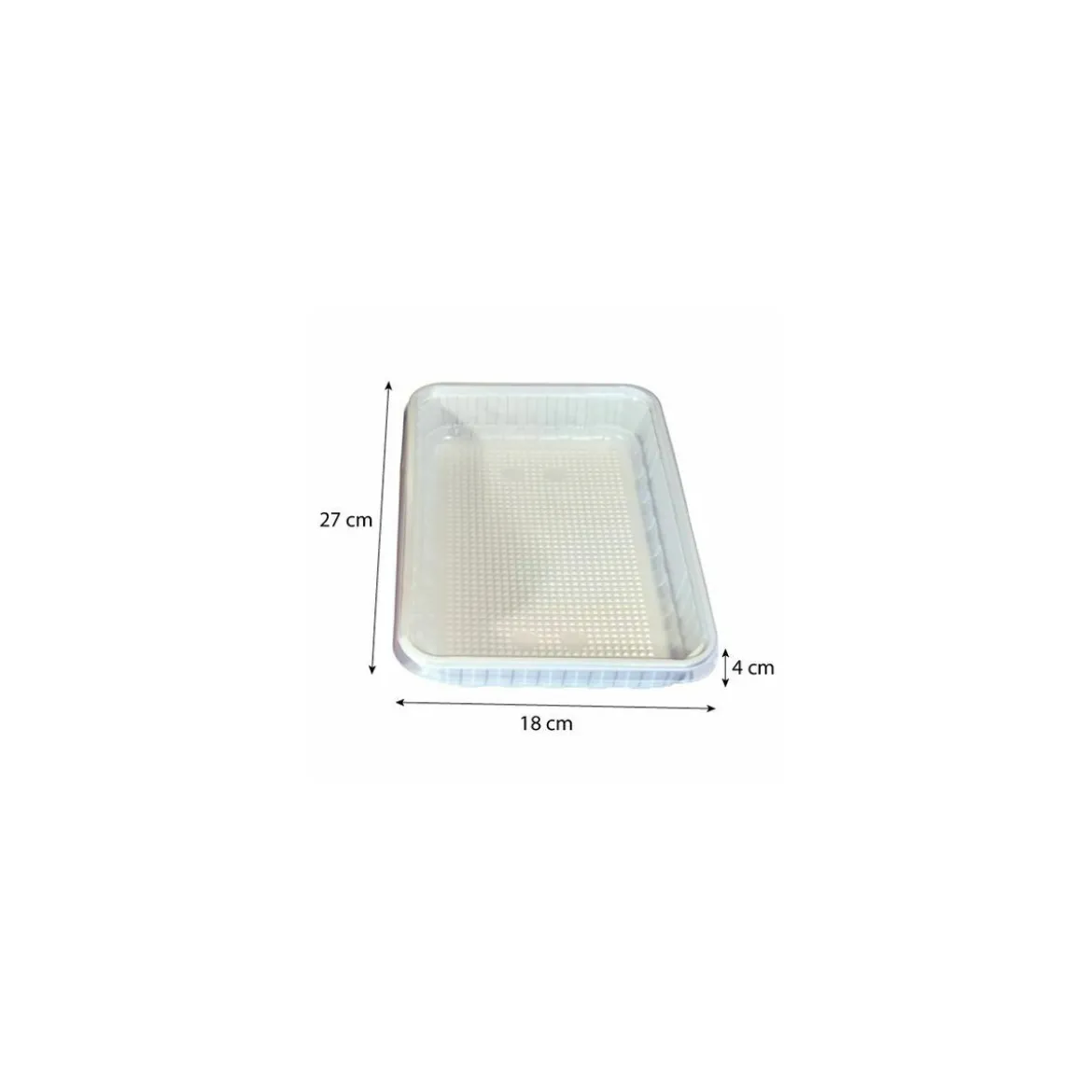 Barquette plastique à brochettes 120 cl - par 320