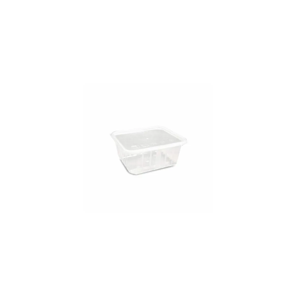 Barquette plastique micro-ondable 450 ml avec couvercle - par 200