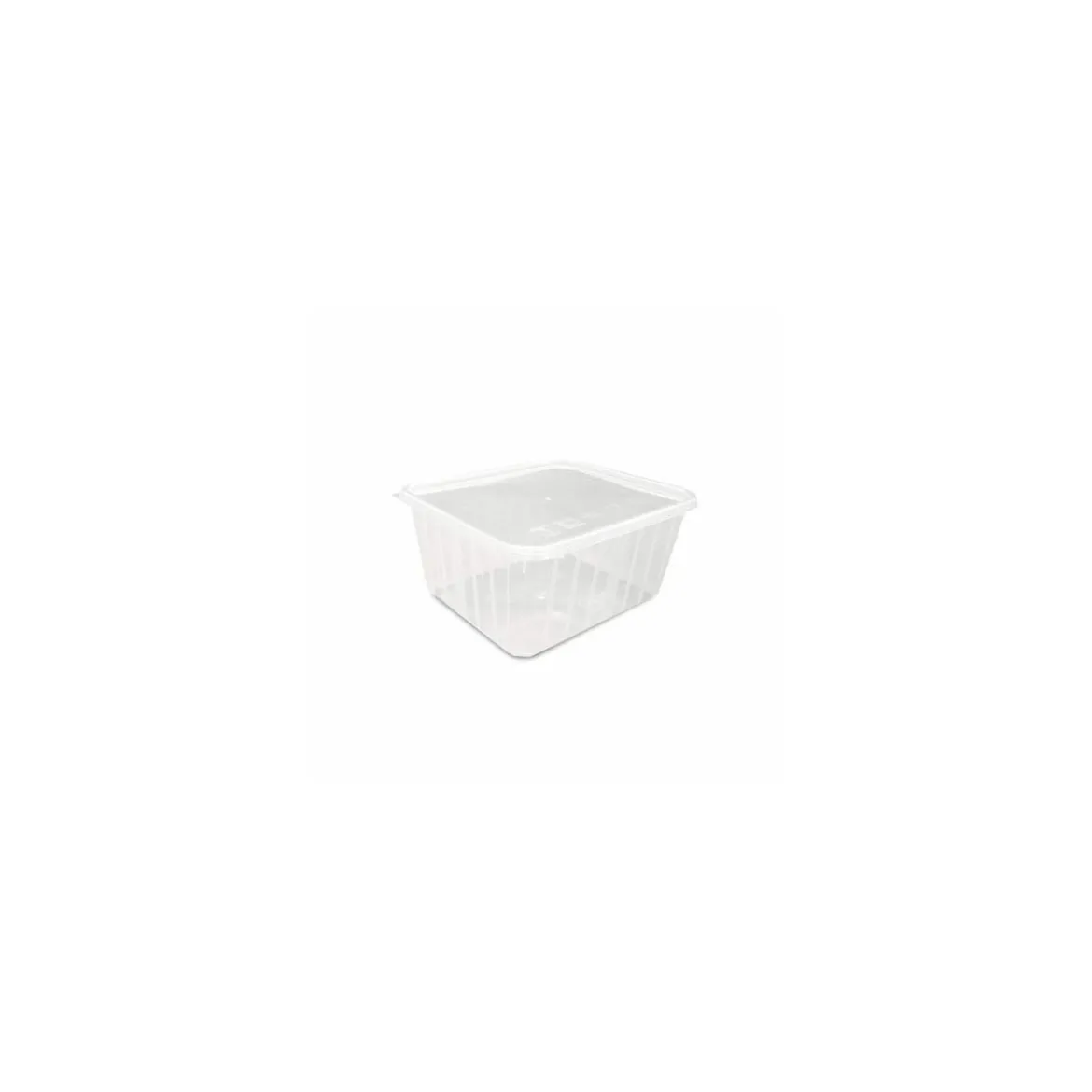 Barquette plastique micro-ondable 750 ml avec couvercle - par 200