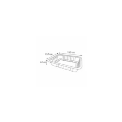 Barquette plastique transparente scellable Alphacel 750 ml - par 100