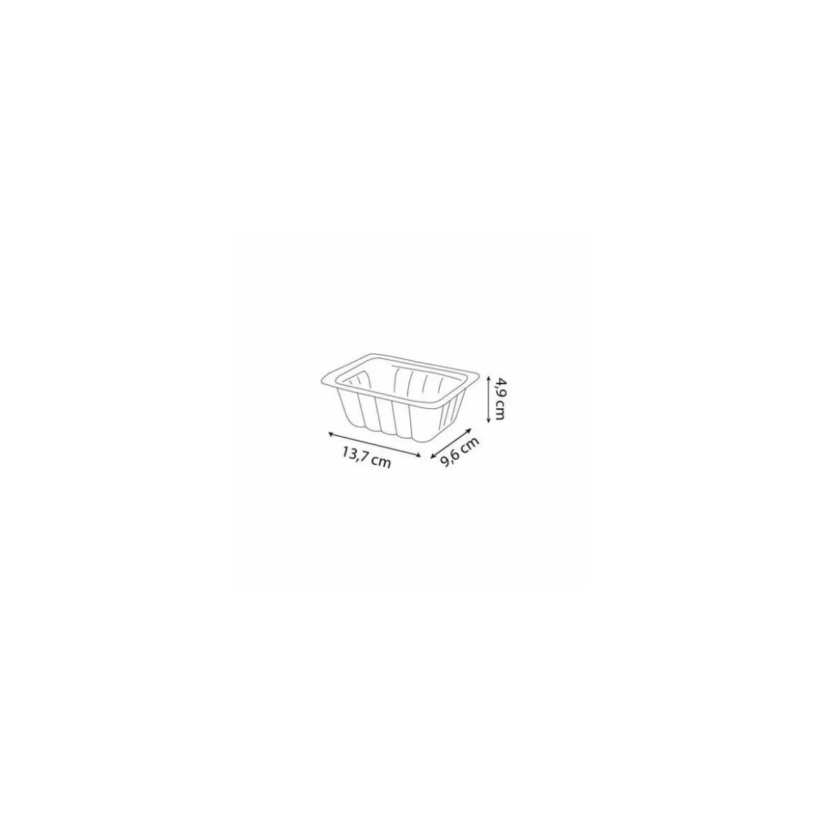 Barquette plastique transparente scellable Alphacel 375 ml - par 100