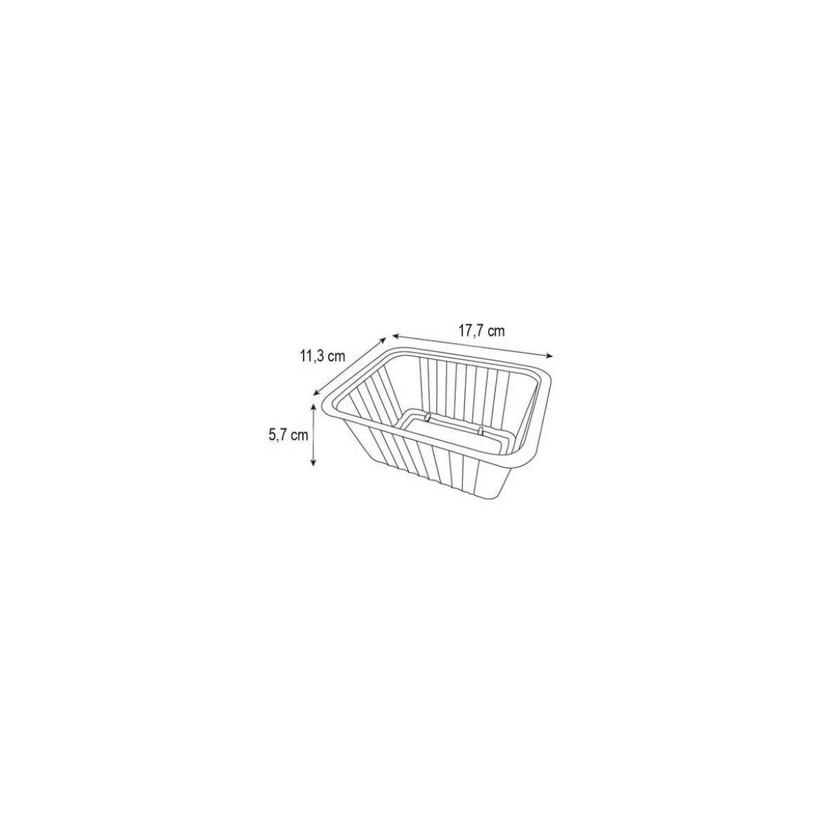 Barquette plastique transparente scellable 760 ml - par 100