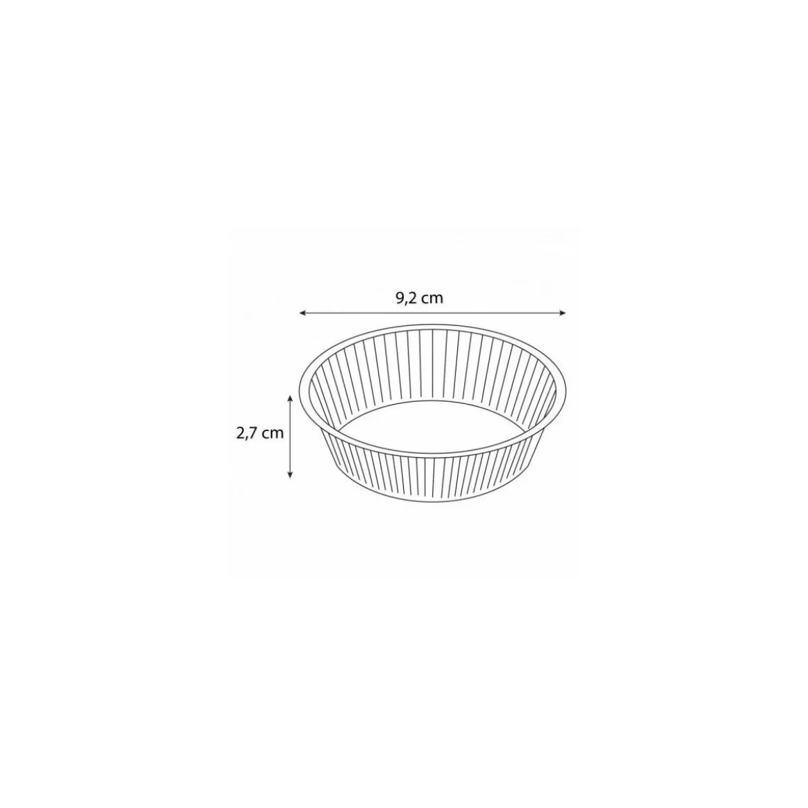 Barquette ronde PS 12 cl ⌀ 92 mm - par 1000
