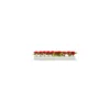 Barrette blanche roses rouges 25 cm - par 12
