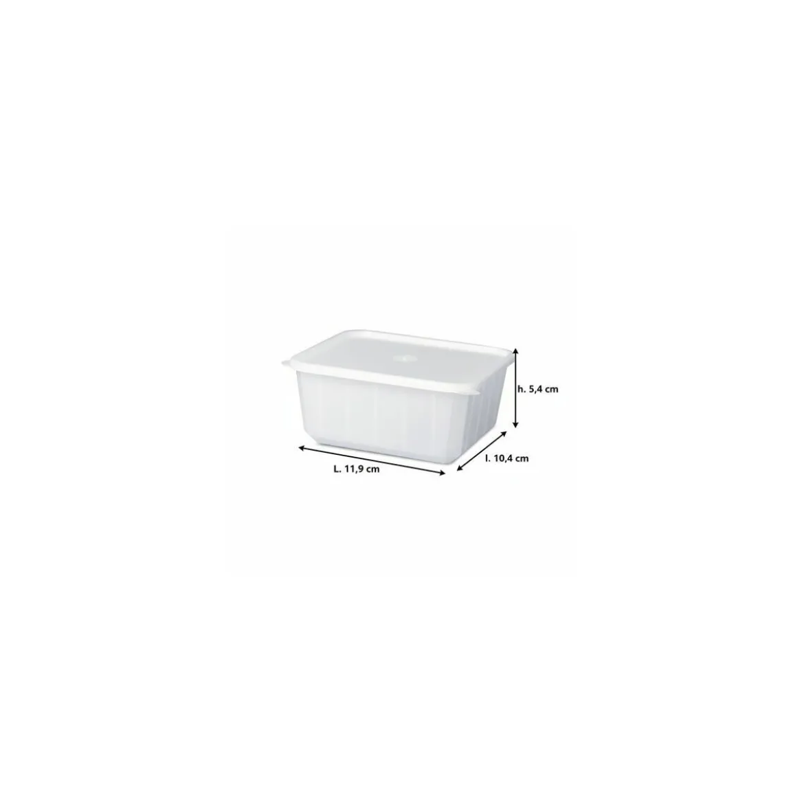 Boite Carty blanche avec couvercle 450 ml - par 200