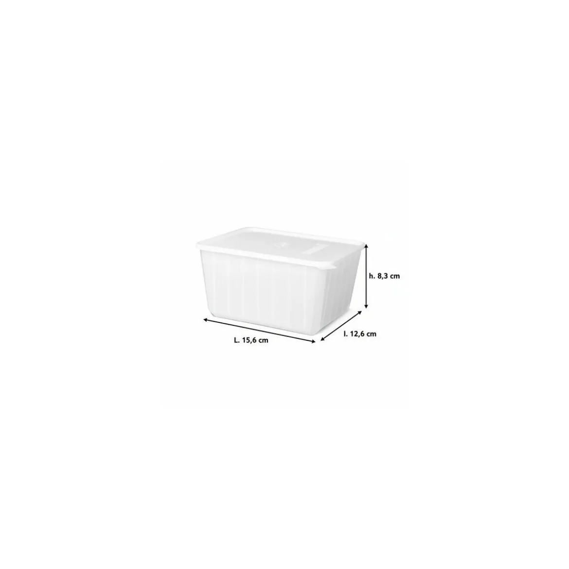 Boite Carty blanche avec couvercle 1150 ml - par 100