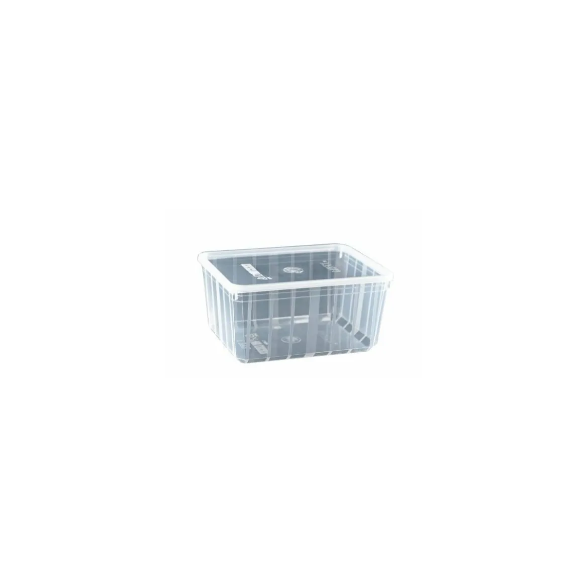 Boite Carty transparente avec couvercle PP 1350 ml - par 25