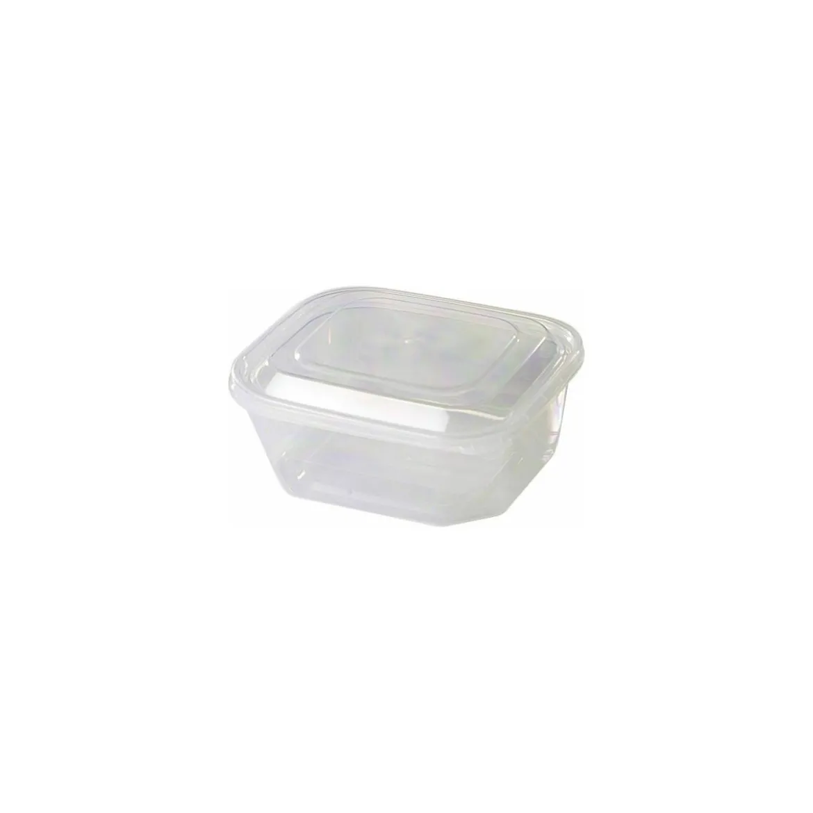 Boite à couvercle charnière PP translucide 50 cl - par 420