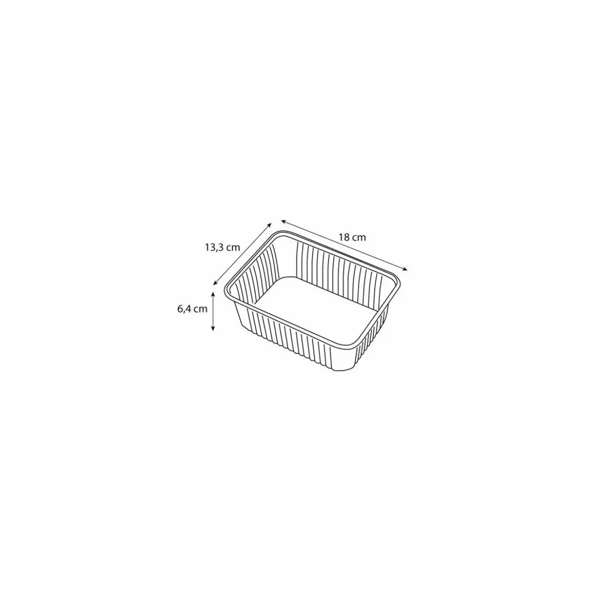 Boite Cristal micro-ondes PP 100 cl - par 300
