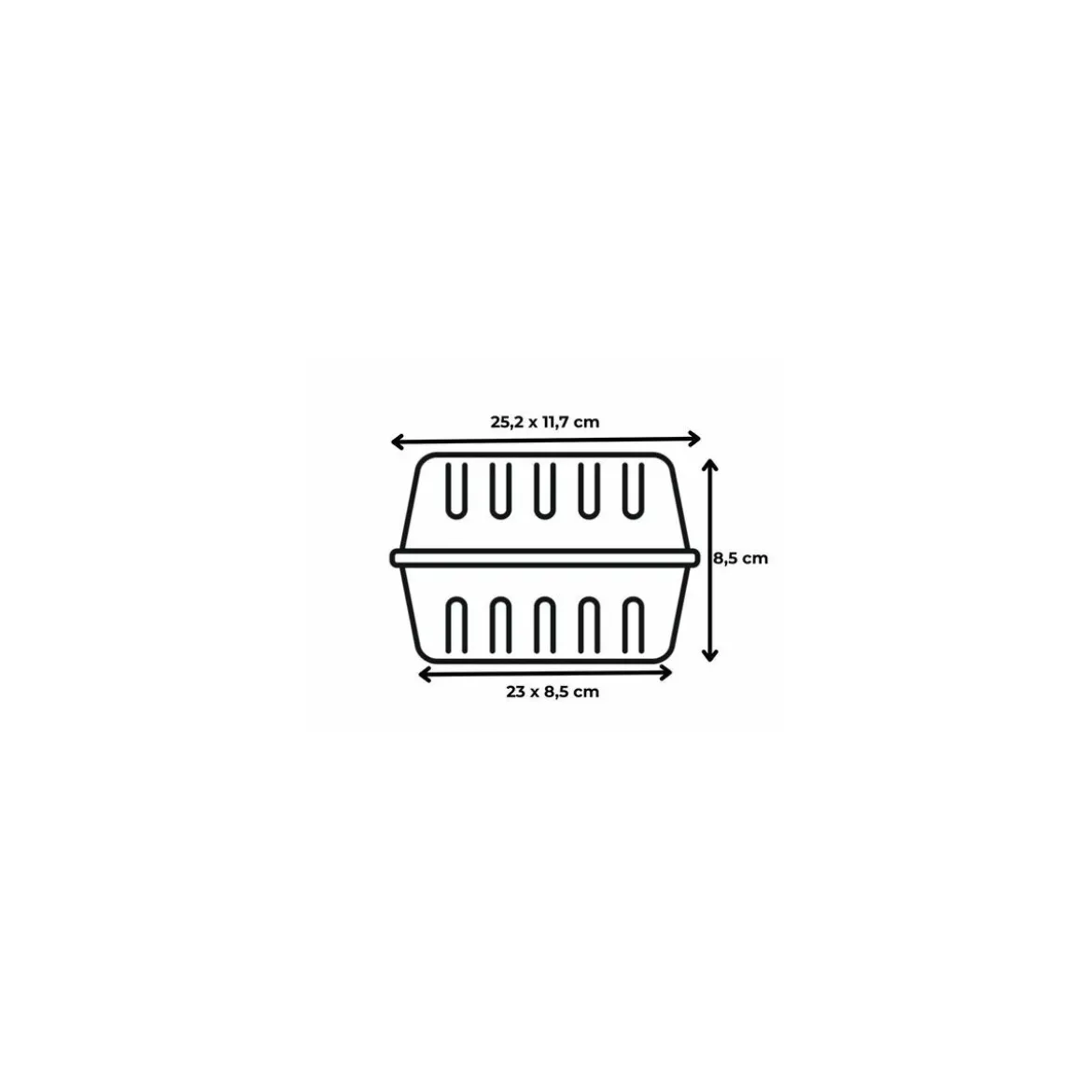 Boite Cristal Patipack 3 bouchées PET - par 300