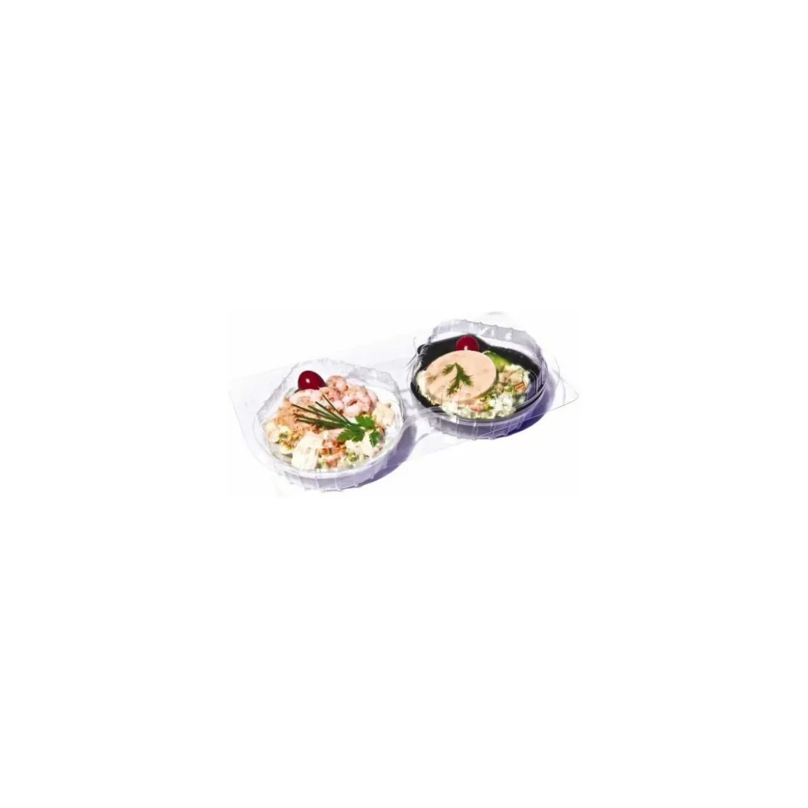Boite Cristal Patipack 2 coquilles PET - par 120