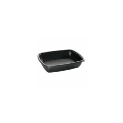 Boite Fastpac PP rectangulaire noir 60 cl 23 x 17 cm - par 300