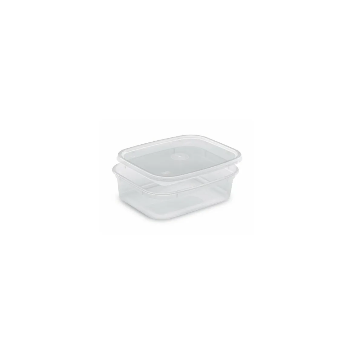 Boite plastique translucide Prestipack avec couvercle 600 ml - par 300