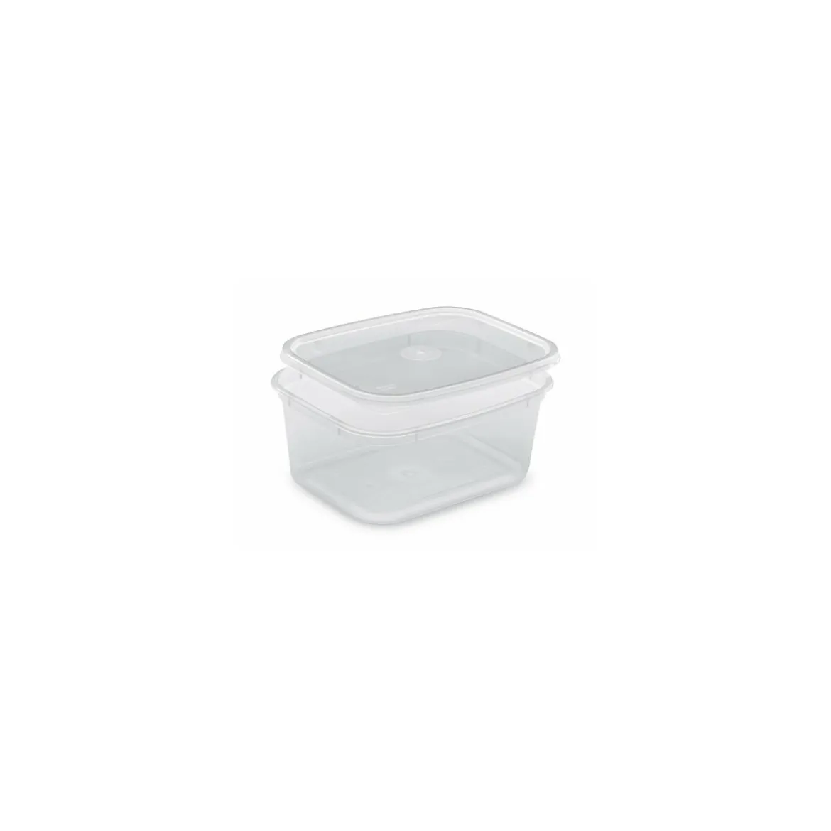 Boite plastique translucide Prestipack avec couvercle 900 ml - par 300