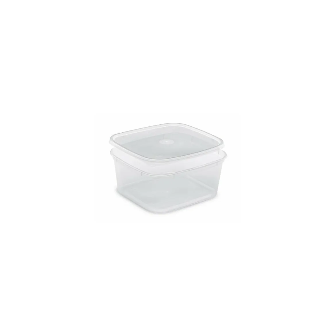 Boite plastique translucide Prestipack avec couvercle 1350 ml - par 200