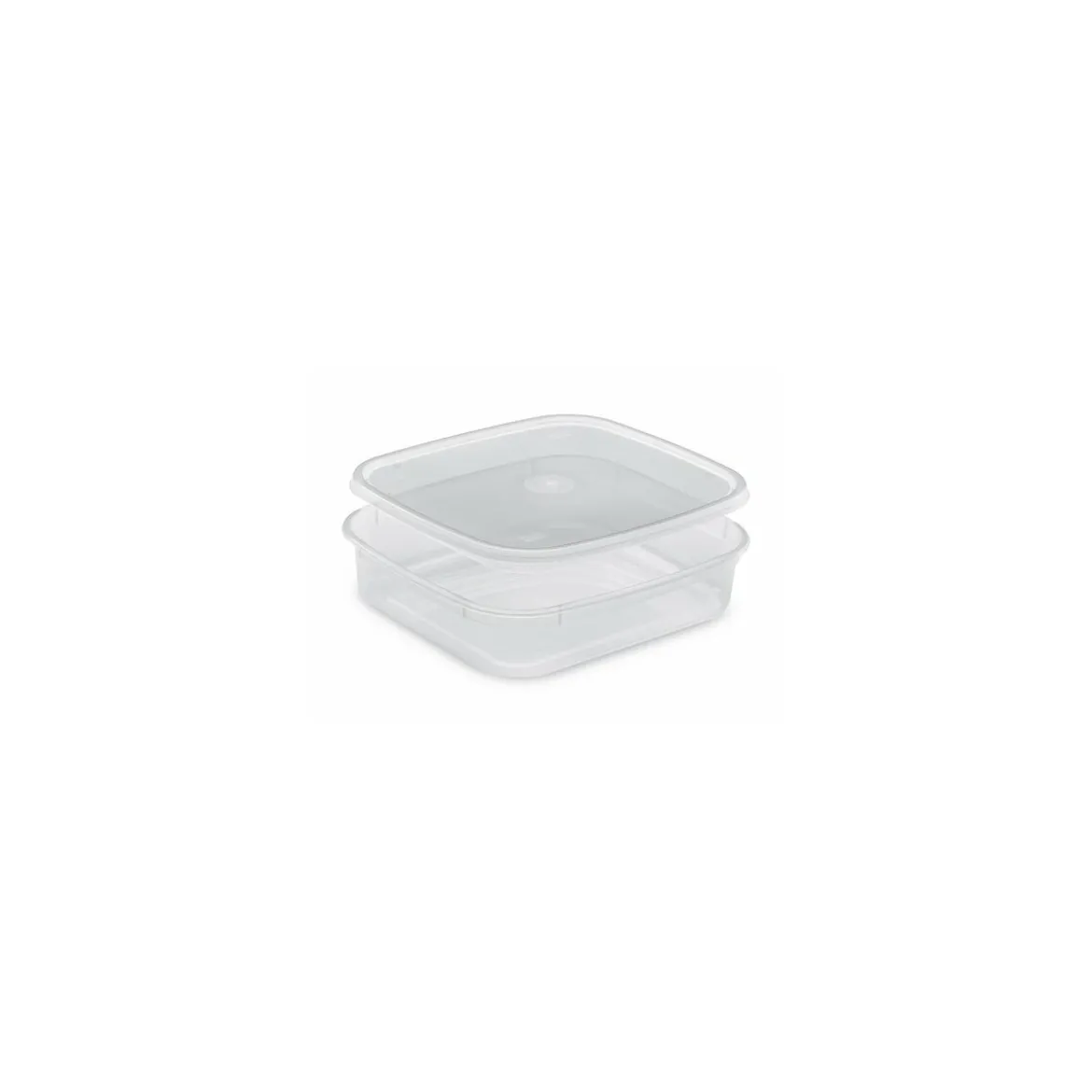 Boite plastique translucide Prestipack avec couvercle 750 ml - par 200