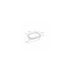 Boite plastique translucide Prestipack avec couvercle 300 ml - par 600