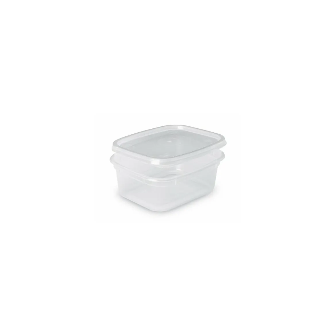Boite plastique translucide Prestipack avec couvercle 300 ml - par 600