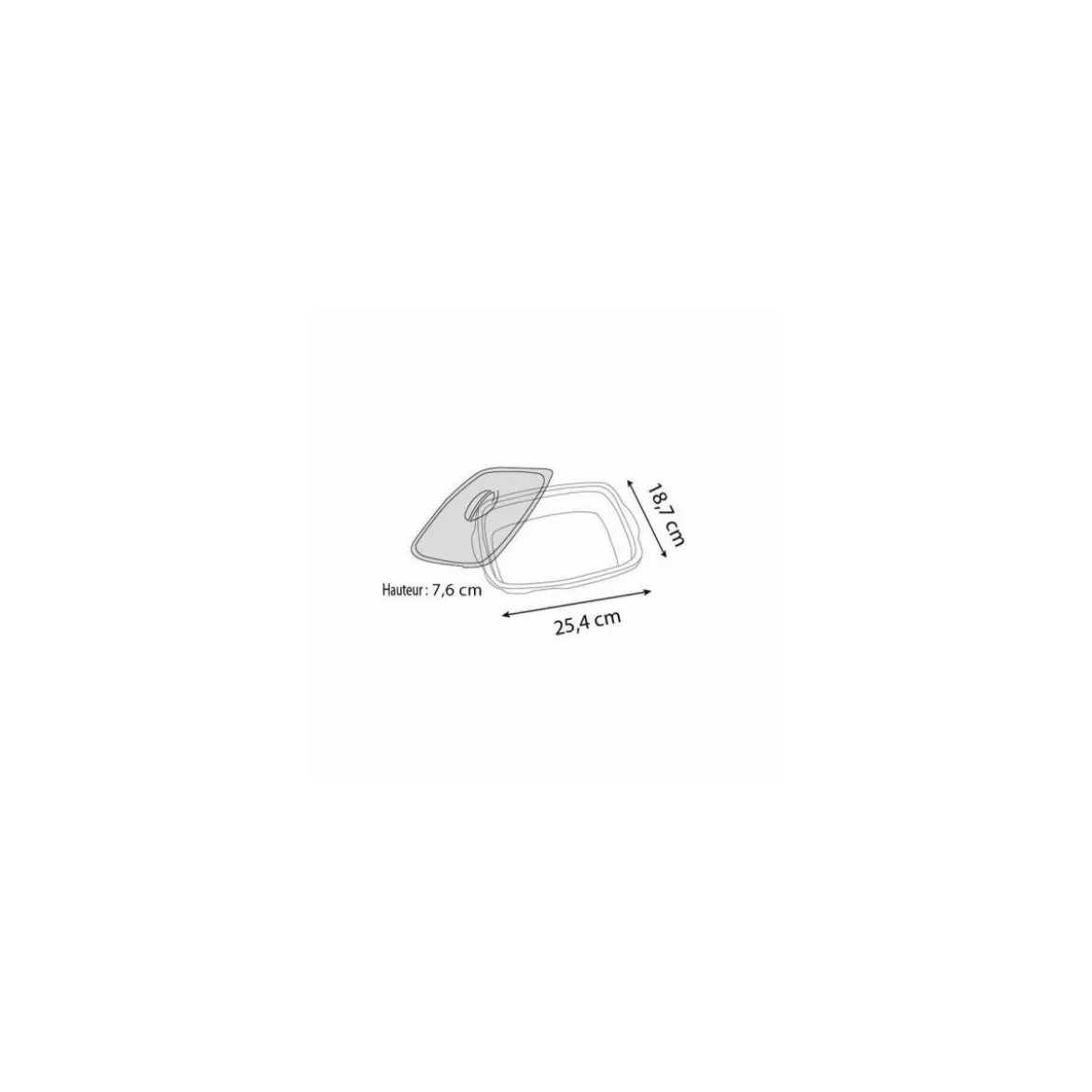 Boite plats cuisinés PP 1 compartiment 100 cl - par 200