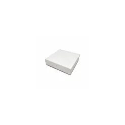 Boite pâtissière blanche en carton 20 x 20 x 5 cm - par 50
