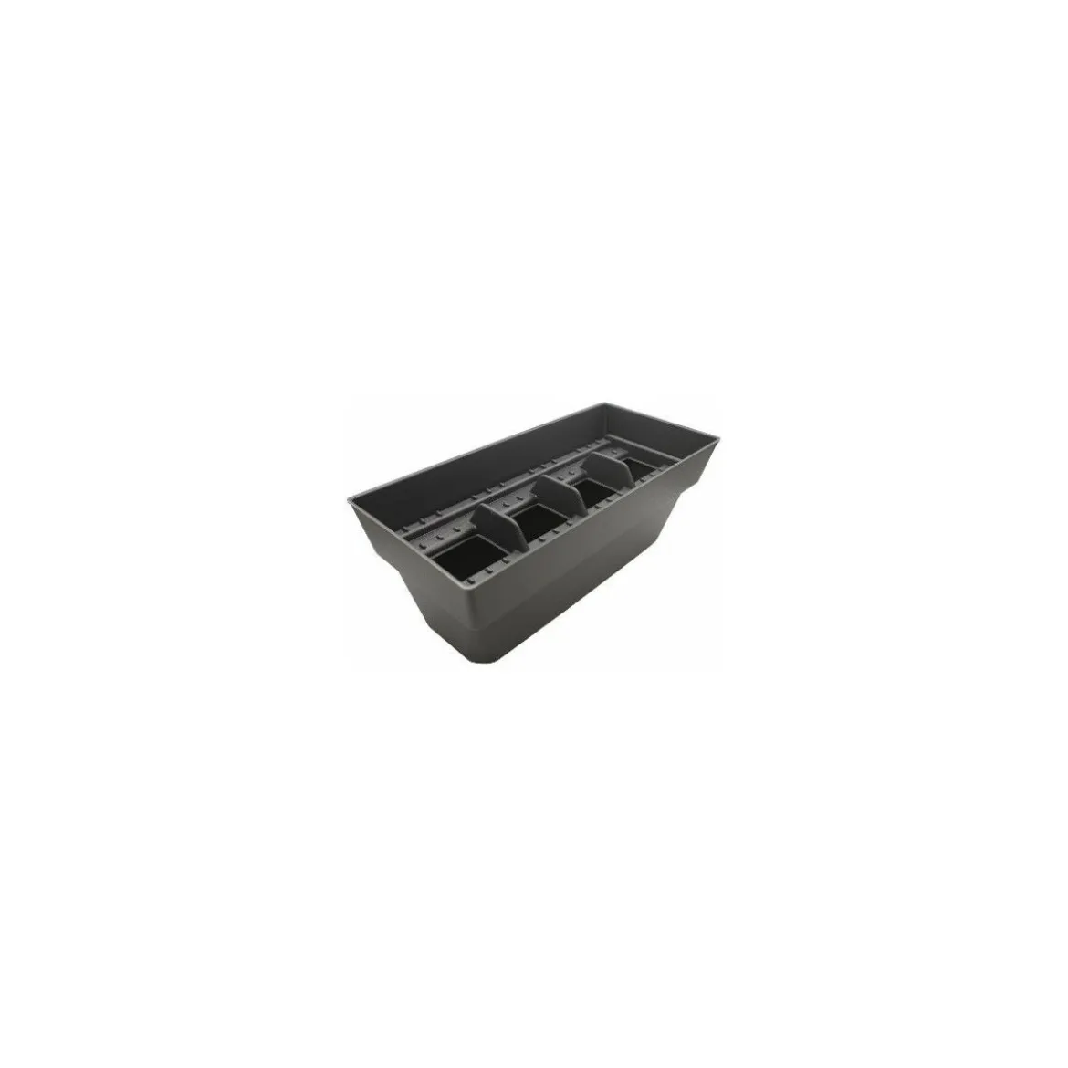 Boite rangement pour 60 étiquettes plastique noir 41 x 19 x 15 cm