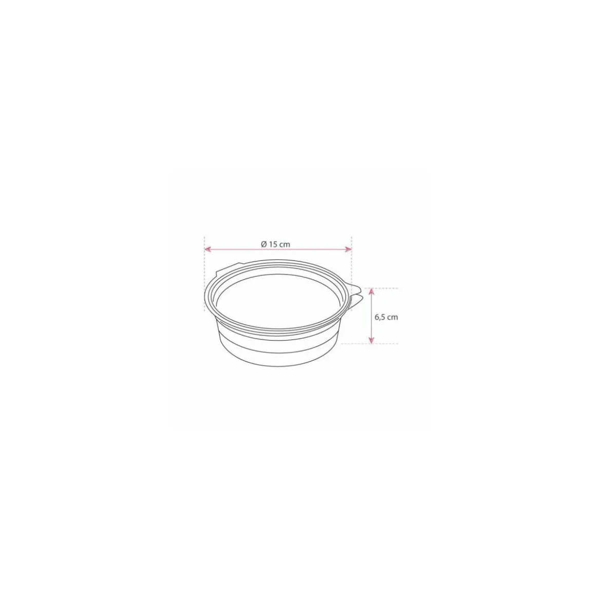 Boite ronde plastique transparente avec couvercle Olipack 750 ml - par 200