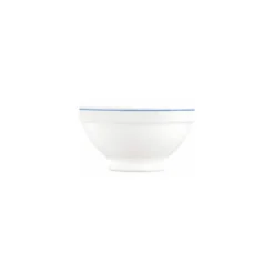 Bol à déjeuner verre trempé blanc/filet bleu 51cl ø 13,2 cm - par 6