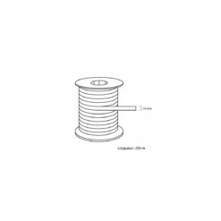 Bolduc mat blanc 10 mm x 225 m