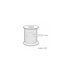 Bolduc mat or 10 mm x 225 m