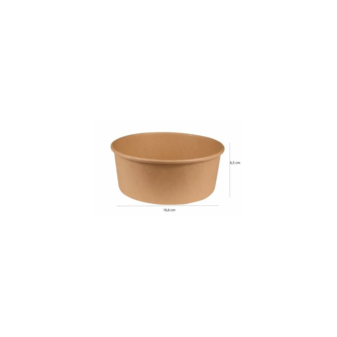 Bol salade kraft brun 1100 ml - par 50