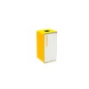 Borne de tri plastique cubatri blanc / jaune 75 L
