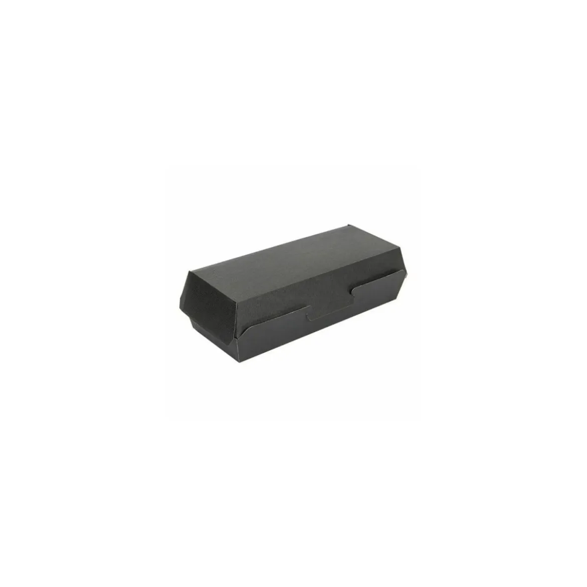 Boîte alimentaire rectangulaire kraft noir 2000 ml - par 50