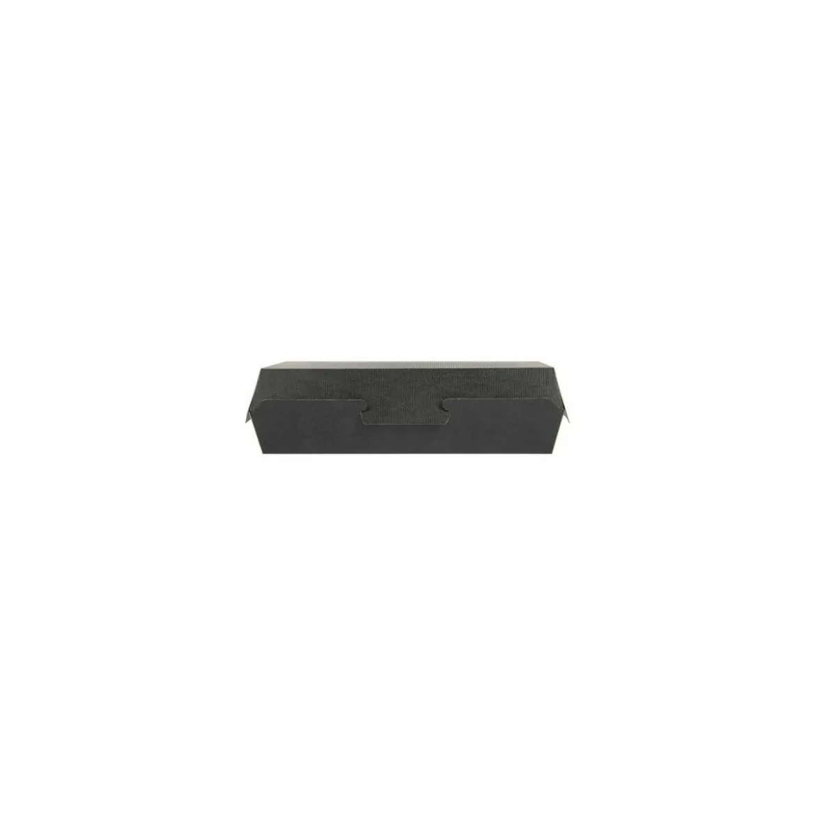 Boîte alimentaire rectangulaire kraft noir 2000 ml - par 50