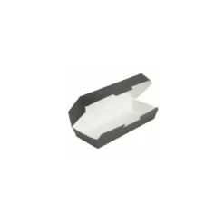 Boîte alimentaire rectangulaire kraft noir 2000 ml - par 50