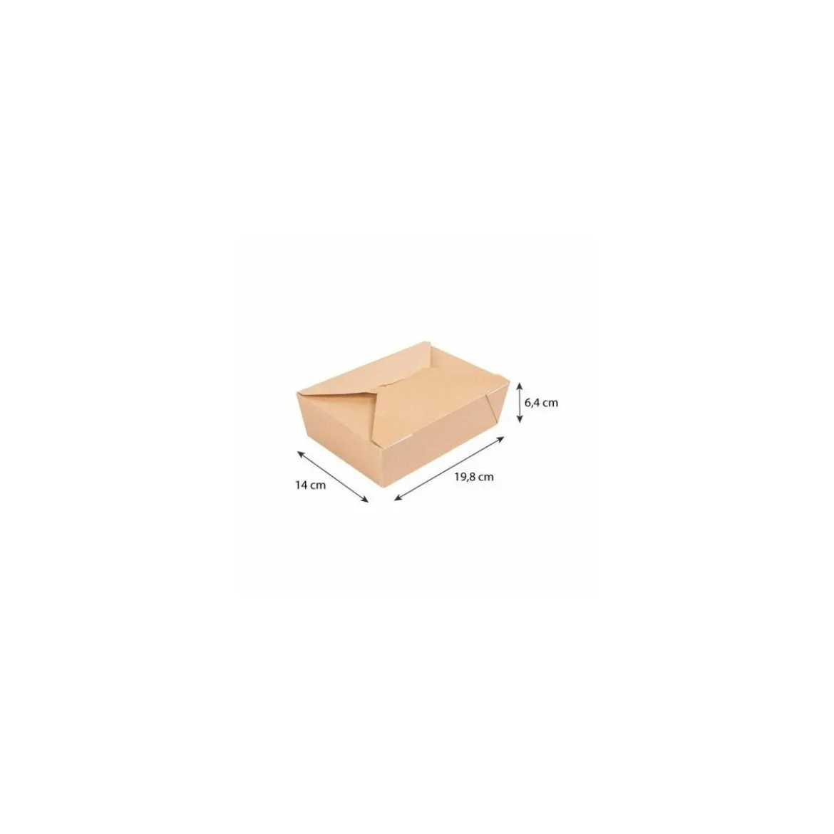Boîte américaine kraft brun 1980 ml - par 50
