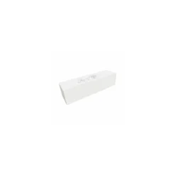 Boîte à bûche "Joyeuses Fêtes" blanche 60 x 11 x 11 cm - par 25