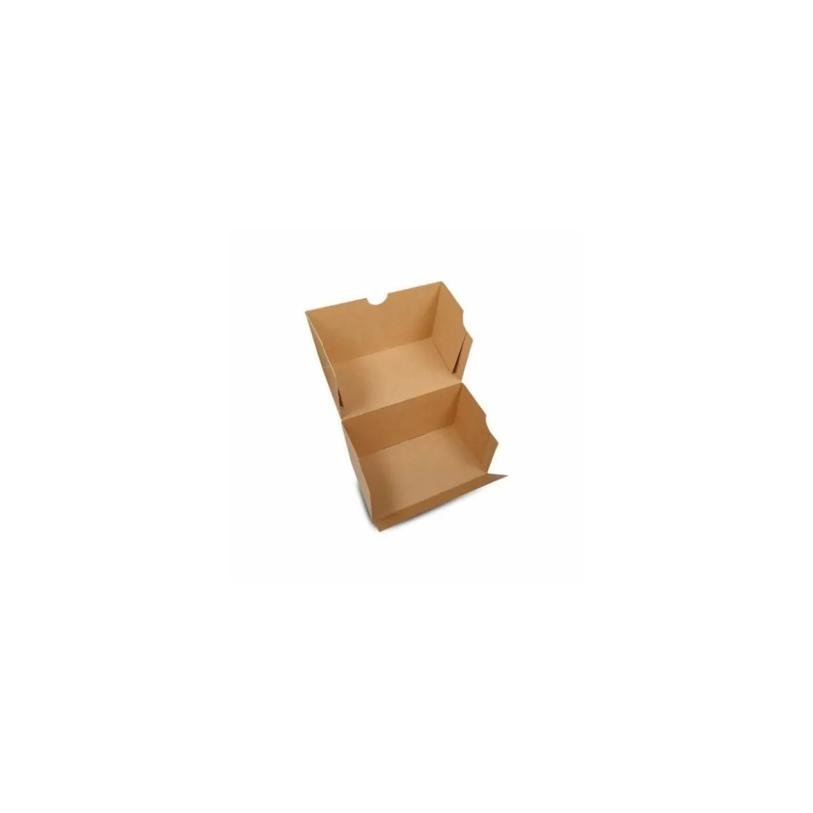 Boîte à bûche kraft brun "Joyeuses fêtes" 25 x 11 x 11 cm - par 25