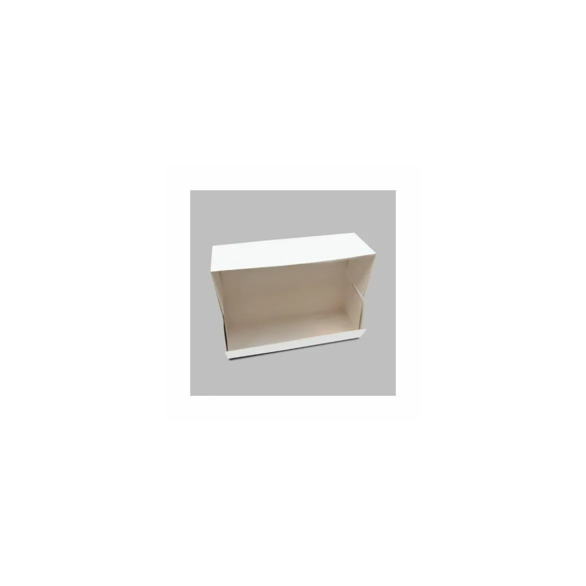 Boîte à buche carton blanc 40 x 11 x 11 cm - par 25