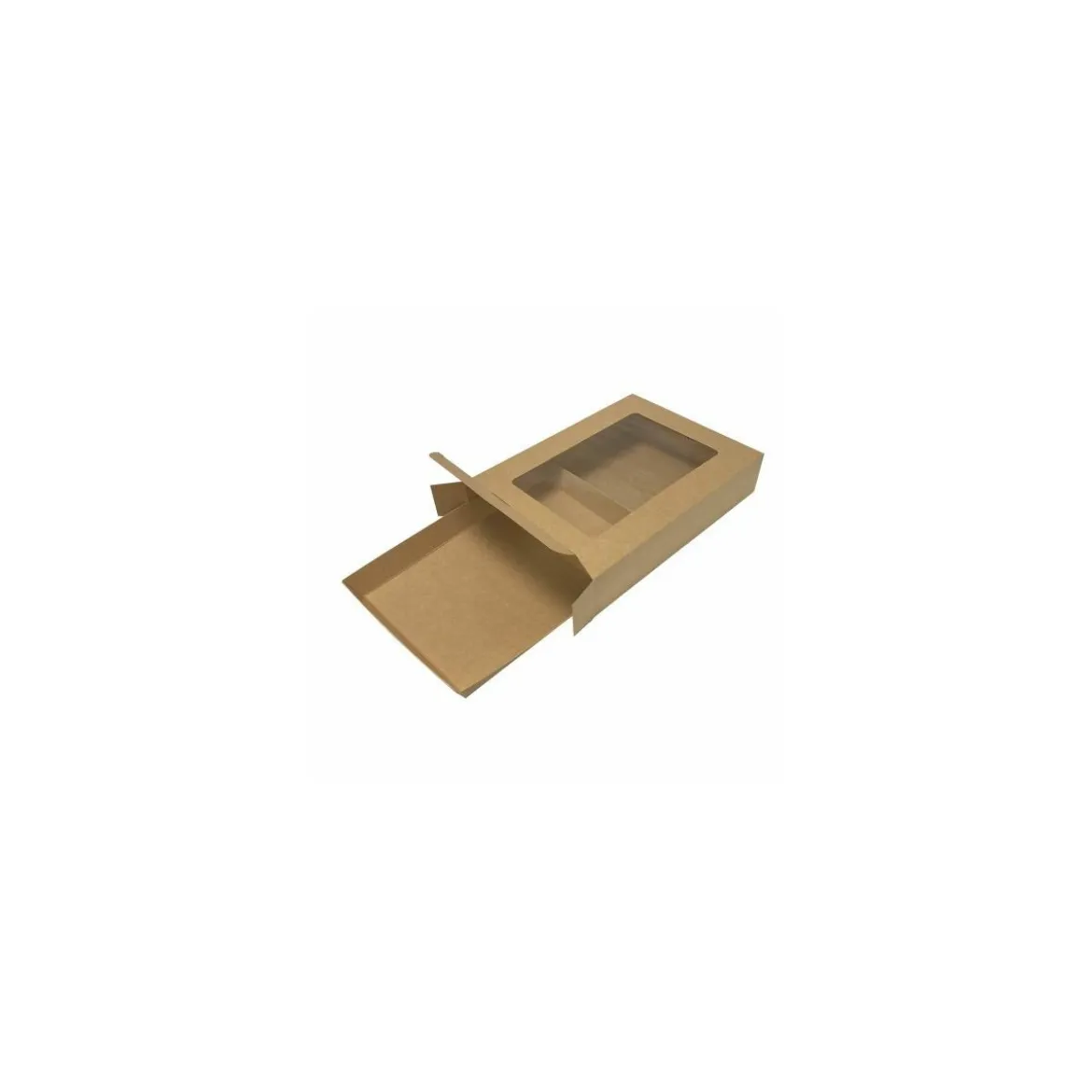 Boîte carton à fenêtre pour plateau moyen - par 50