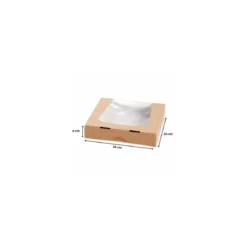 Boîte carton à fenêtre 240 x 240 x 40 mm - par 50