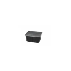 Boîte Carty PP noire avec couvercle transparent 750 ml - par 200
