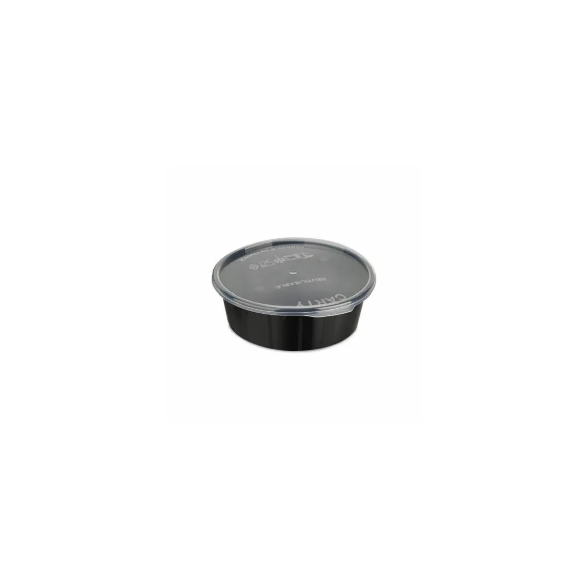 Boîte Carty ronde noire 300 ml - par 225