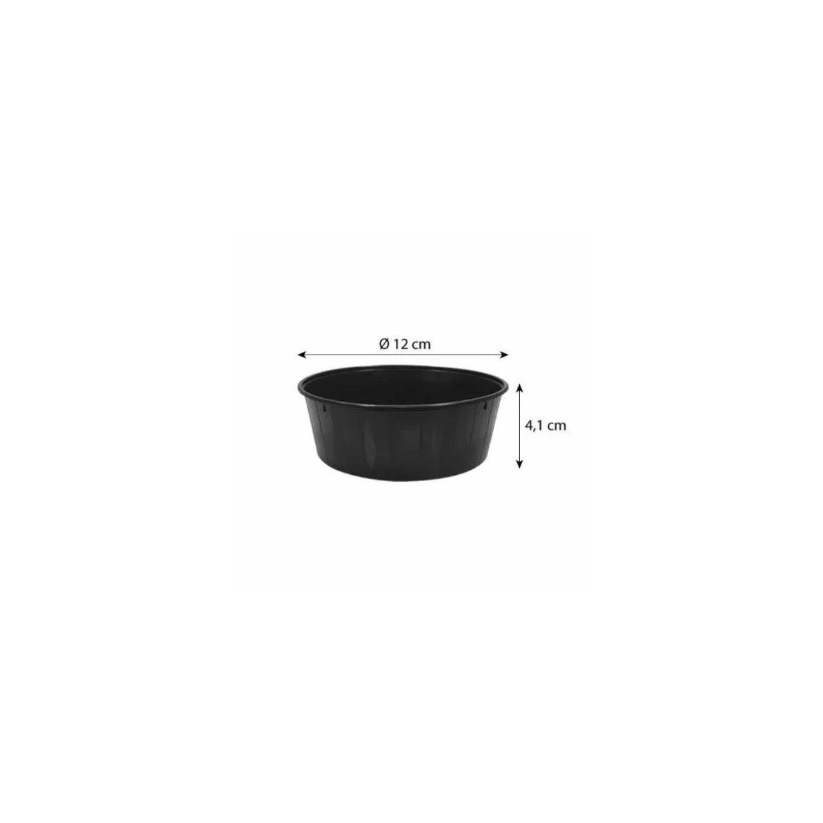 Boîte Carty ronde noire 300 ml - par 225