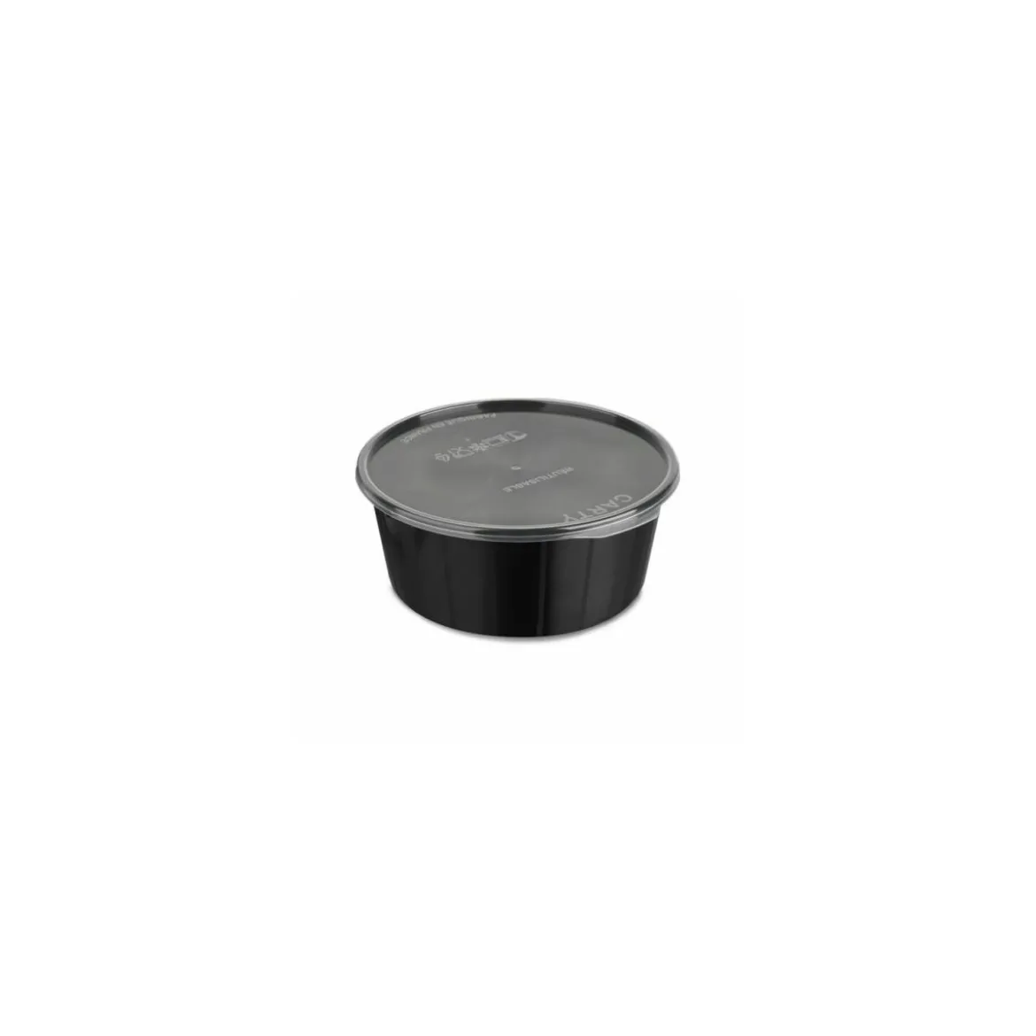Boîte Carty ronde noire 750 ml - par 125